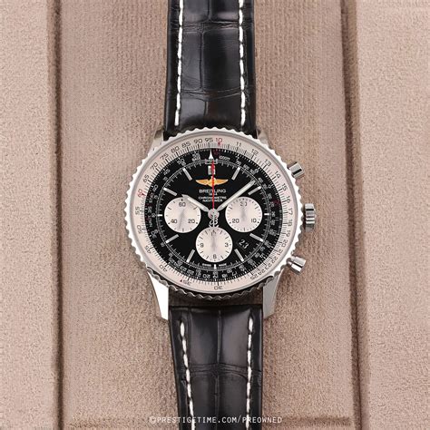 breitling navitimer 01 46mm pre owned|breitling navitimer chrono 46mm watch.